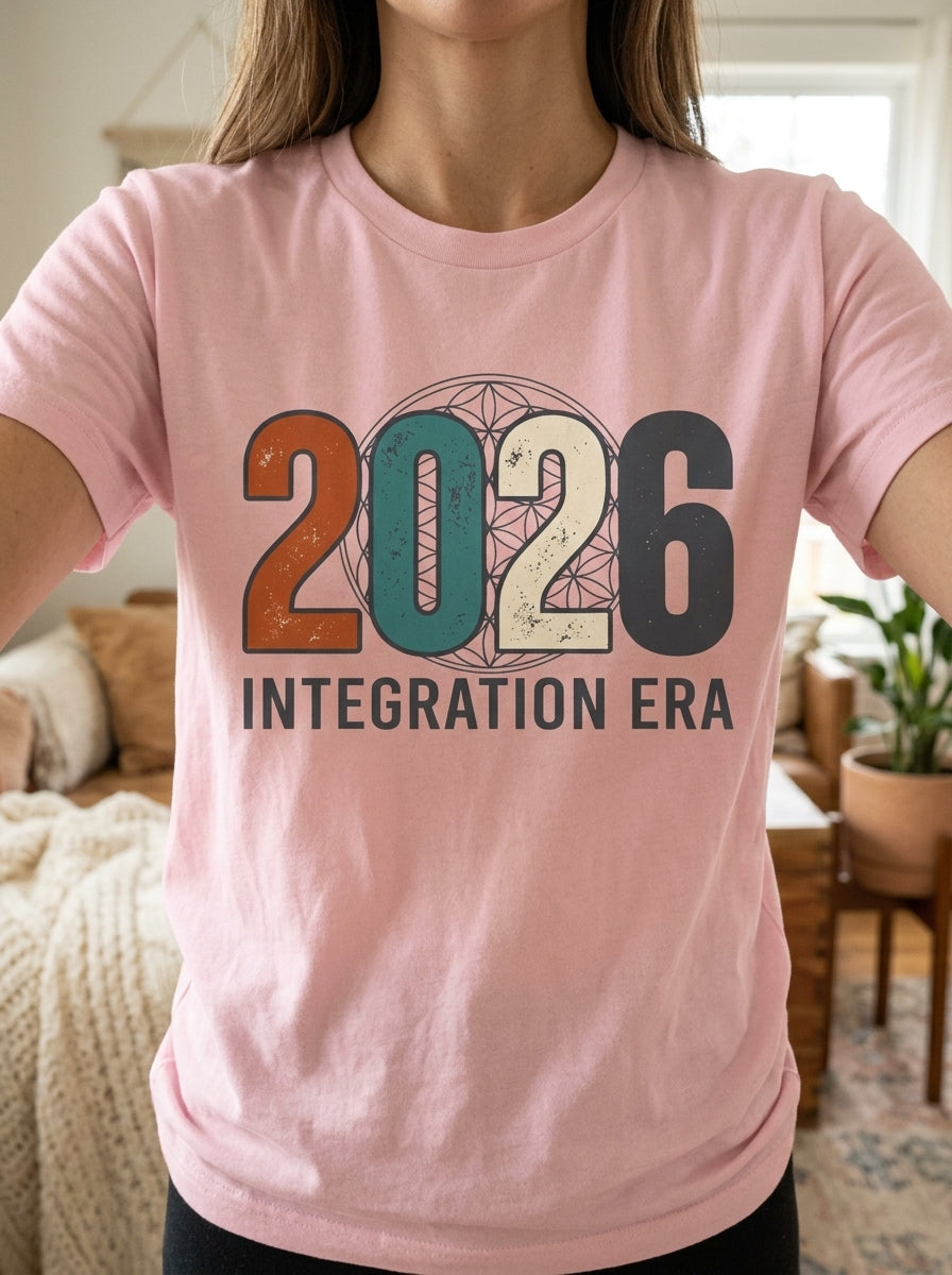 2026 Integration Era T-Shirt - Spiritual Awakening Sacred Geometry Tee