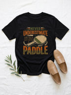 Never Underestimate Old Guy With Paddle Ping Pong Shirt Table Tennis Tee