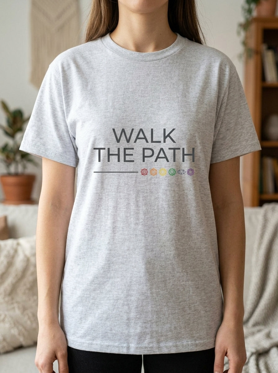 Walk The Path Chakra Shirt - Spiritual Journey Yoga Practitioner Tee