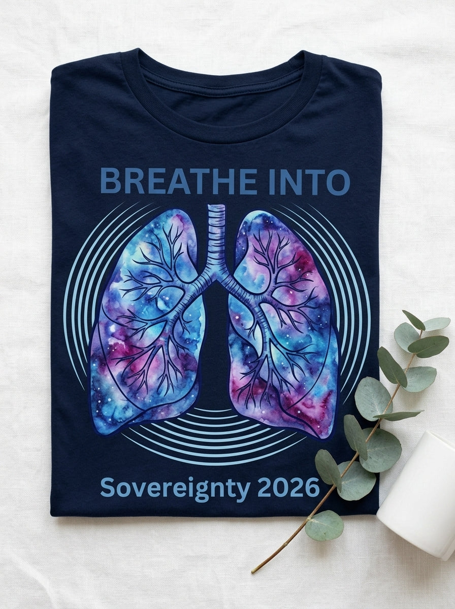 Breathe Into Sovereignty 2026 Shirt - Somatic Healing Breathwork T-Shirt