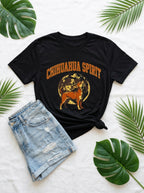Chihuahua Howling Moon Vintage T-Shirt - Retro 90s Dog Graphic Tee