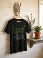 Promoted to MiMi T-Shirt Est 2024 - New Grandma Mother's Day Gift