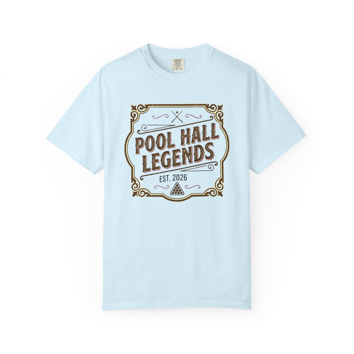 Pool Hall Legends Vintage Billiards T-Sh - Chambray