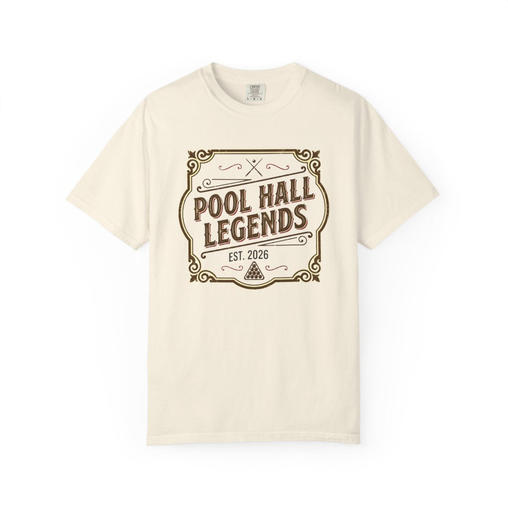 Pool Hall Legends Vintage Billiards T-Sh - Ivory