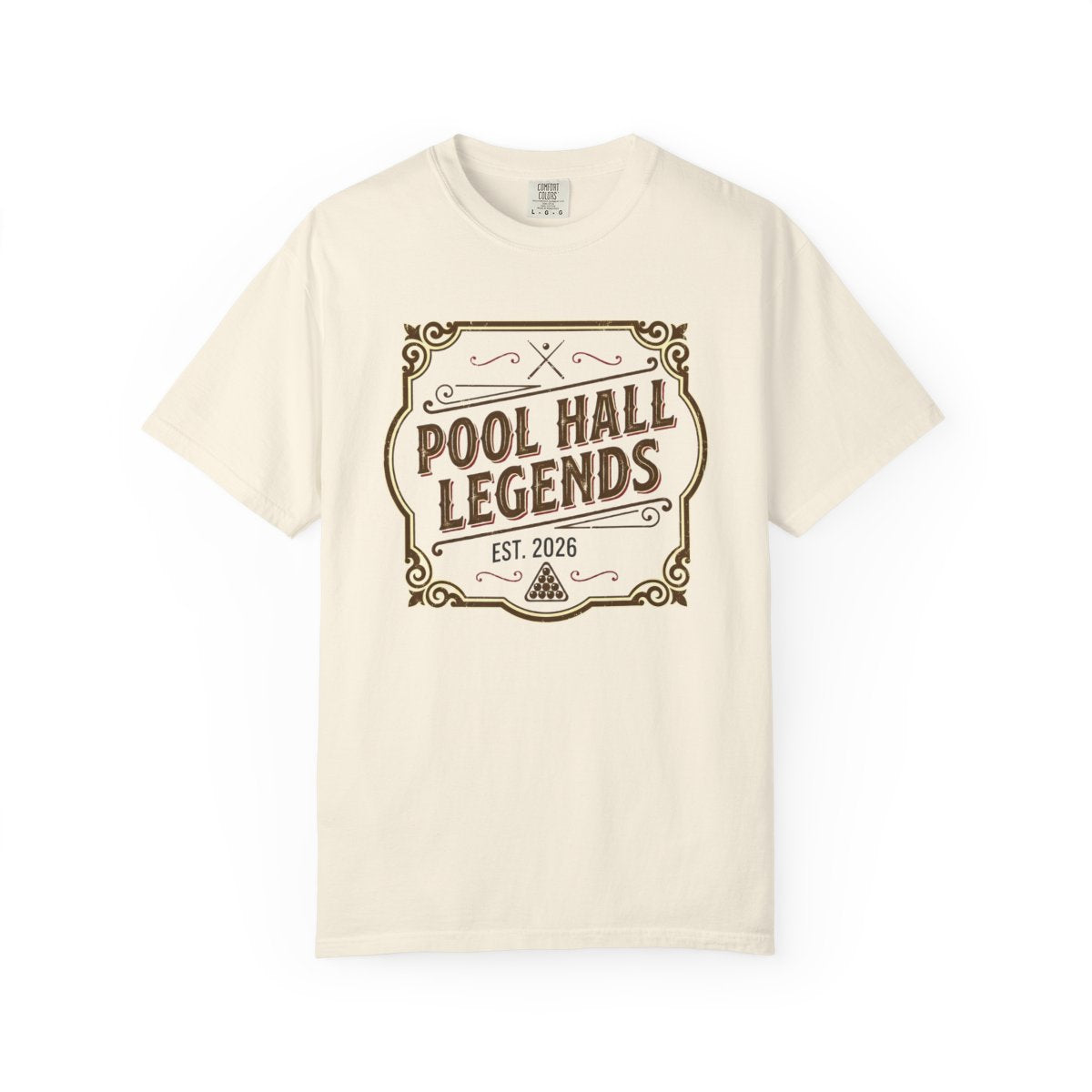 Pool Hall Legends Vintage Billiards T-Sh - Ivory