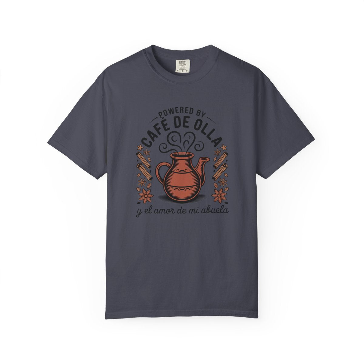 Powered by Café de Olla Shirt - Mexican  - Navy