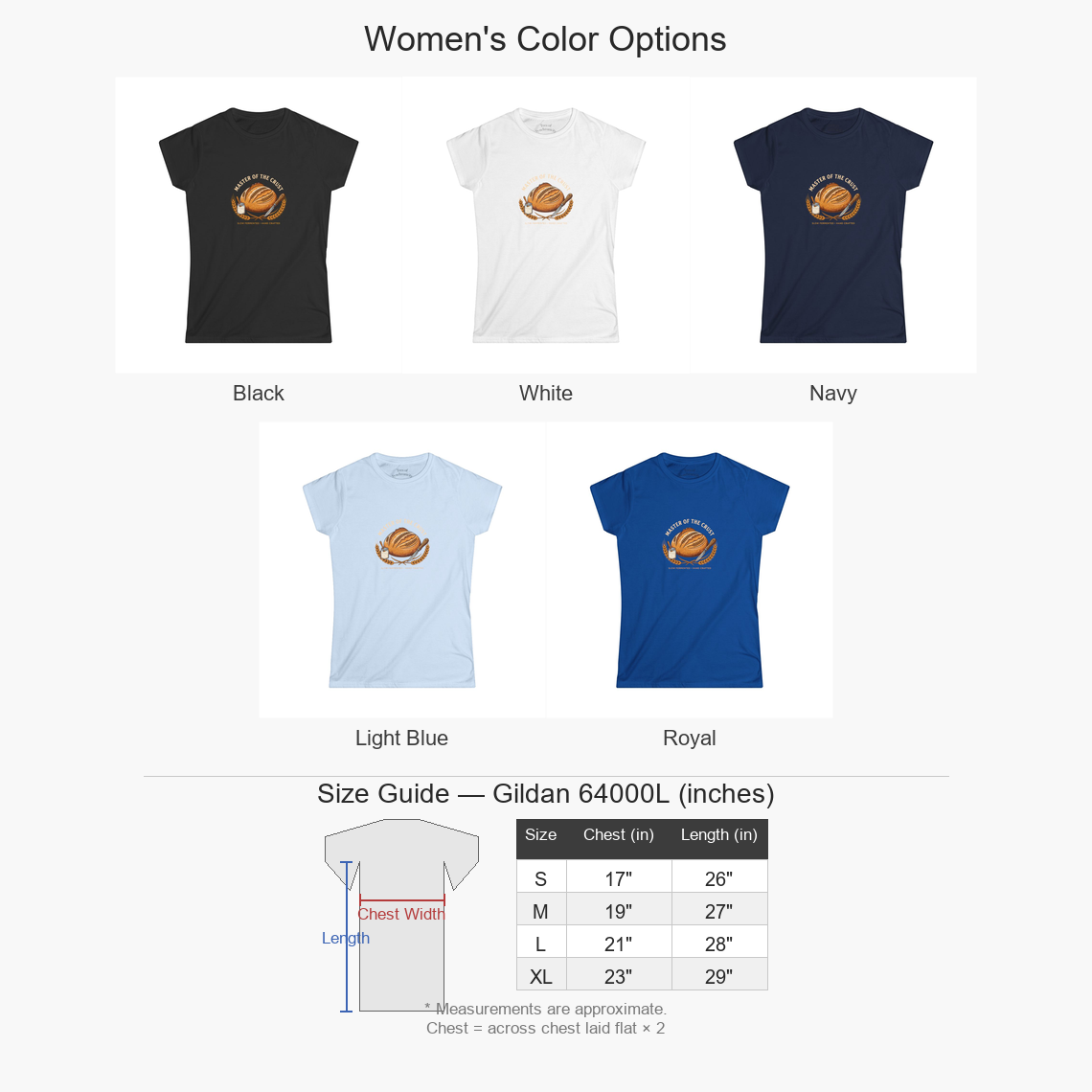Women's Master of the Crust Sourdough Baker T-Shirt Gift