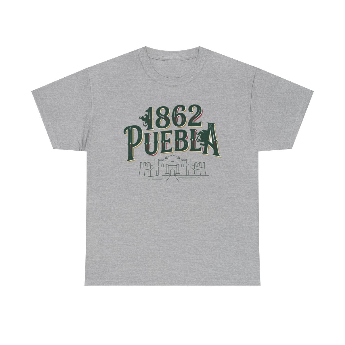 Puebla 1862 Cinco de Mayo Shirt - Histor - Sport Grey
