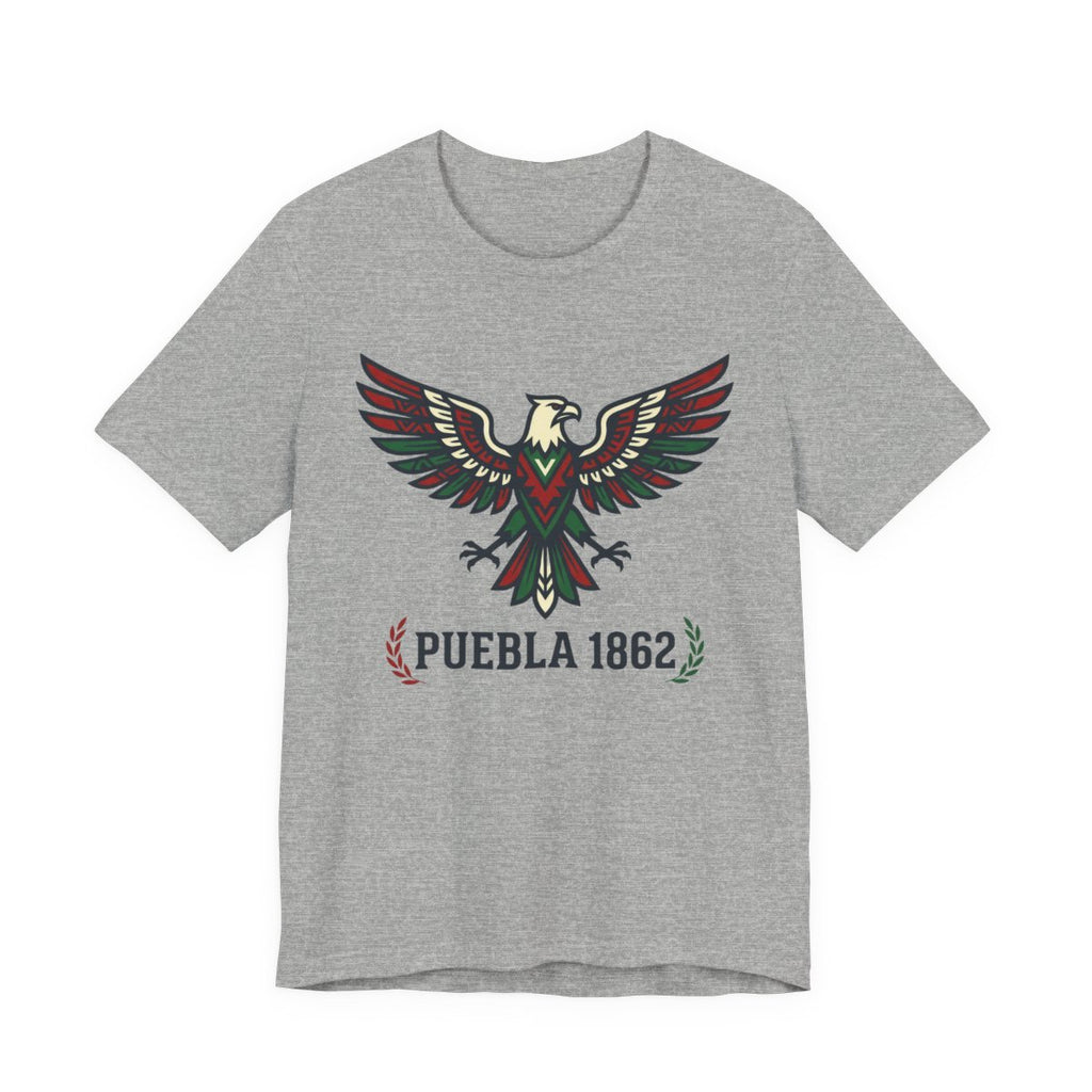 Puebla 1862 Cinco de Mayo Shirt - Mexica - Athletic Heather
