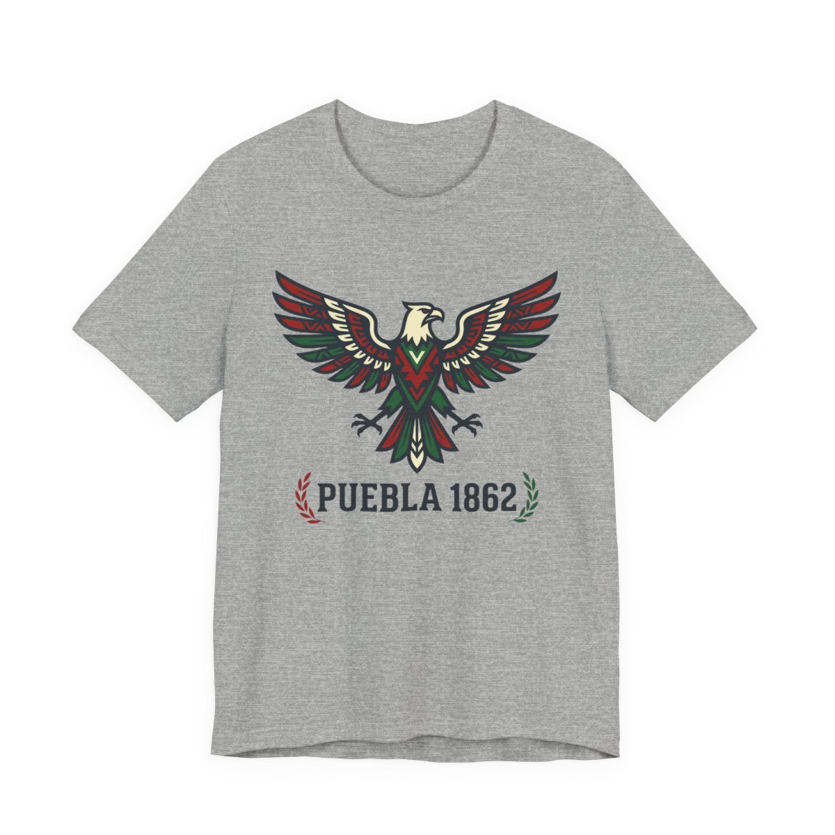 Puebla 1862 Cinco de Mayo Shirt - Mexica - Athletic Heather
