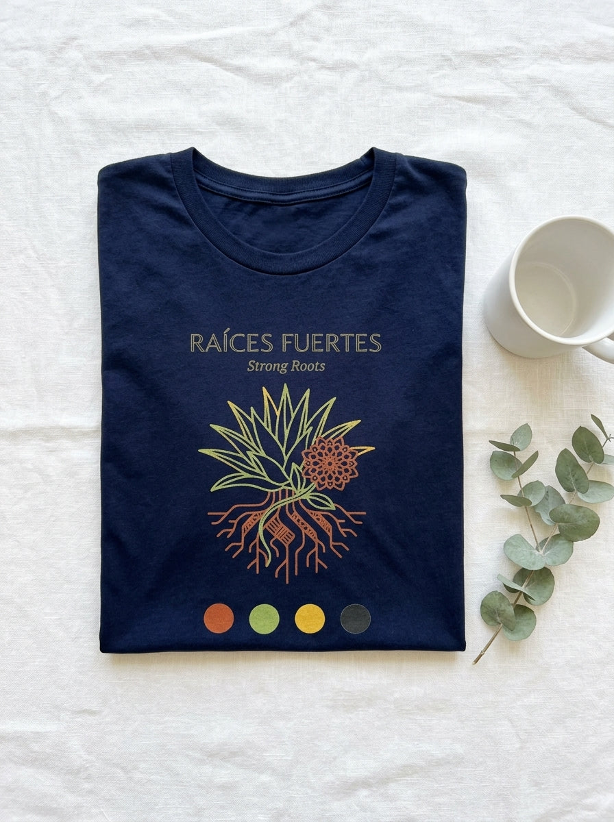 Raíces Fuertes Shirt - Strong Roots Mexican Heritage Cinco de Mayo Tee