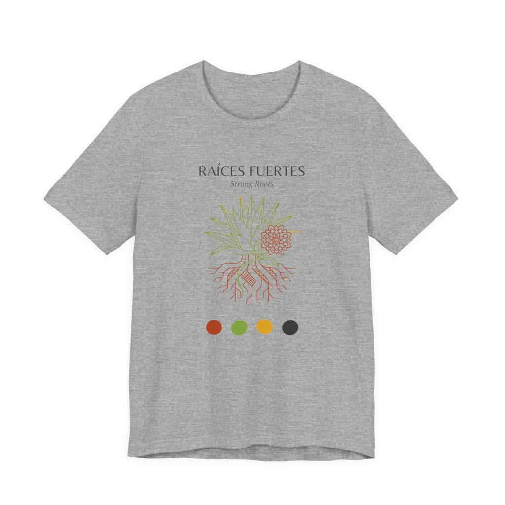 Raíces Fuertes Shirt - Strong Roots Mexi - Athletic Heather