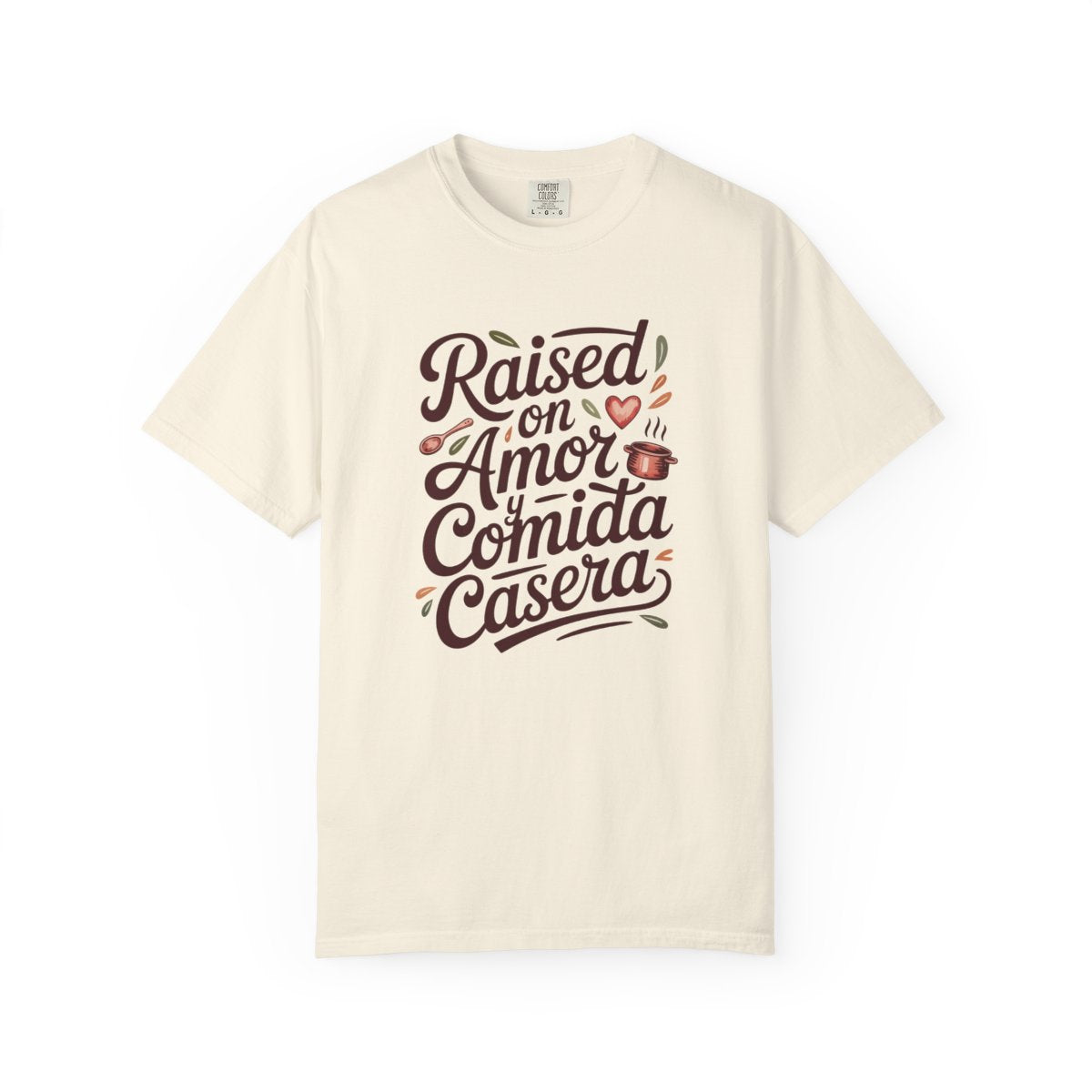 Raised on Amor Shirt - Mexican Family Te - Ivory