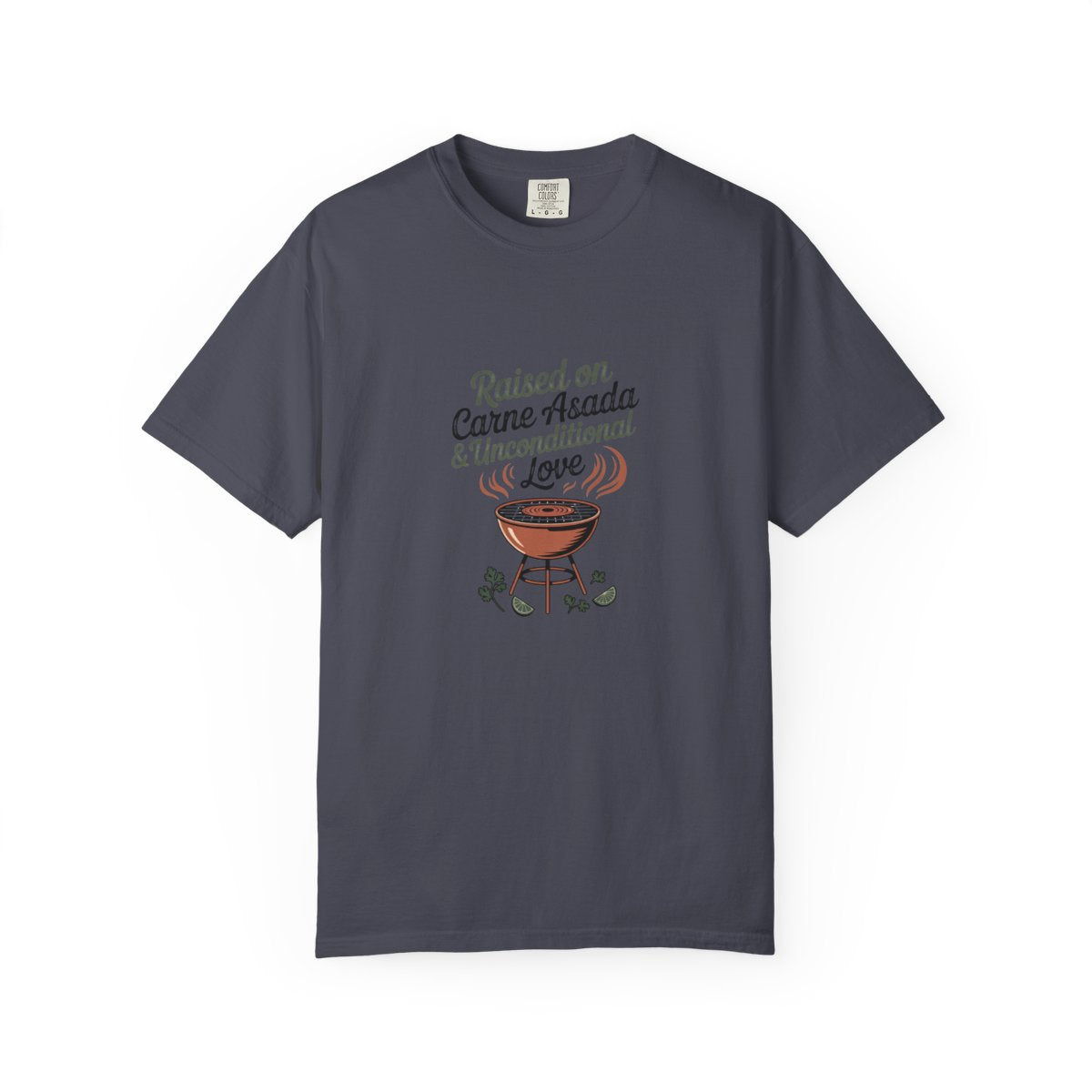 Raised on Carne Asada Mexican Family Shi - Navy