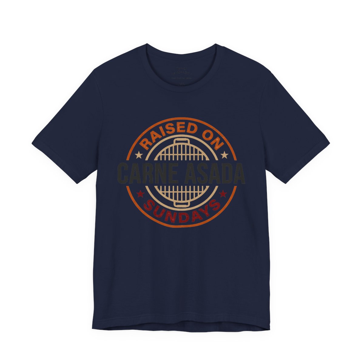 Raised on Carne Asada Sundays Shirt - Me - Navy