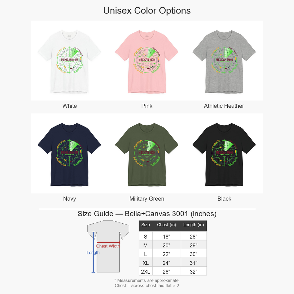 Mexican Mom Radar System Shirt - Funny Latino Mother Humor Tee