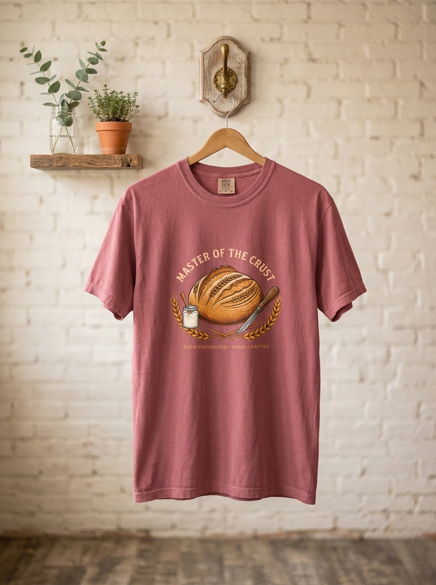 Master of the Crust Sourdough Baker T-Shirt Gift