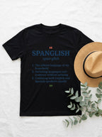 Fluent in Spanglish Dictionary Shirt - Funny Bilingual Latino Humor Tee