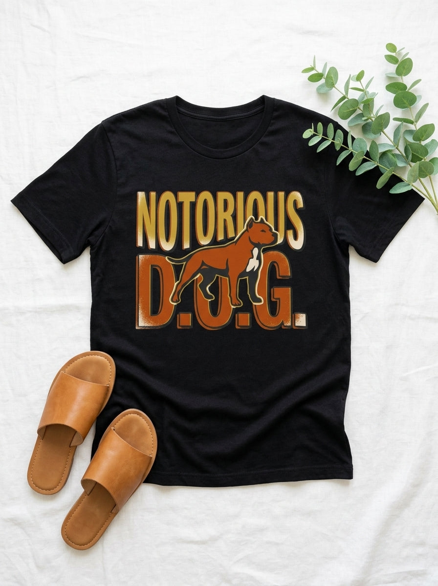 Notorious D.O.G. Shirt | Funny Dog Lover Rap Tee | 90s Hip Hop Style