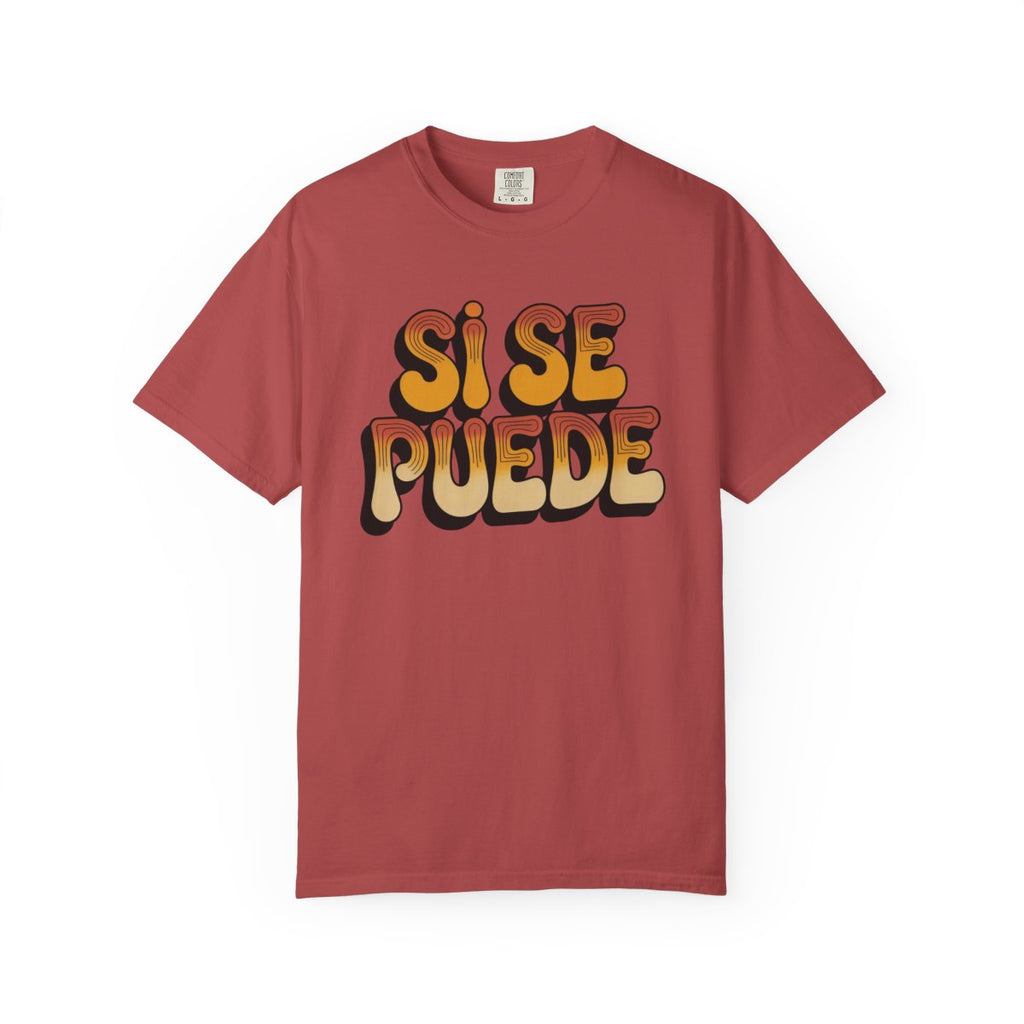 Sí Se Puede Shirt - Mexican Motivation T - Crimson