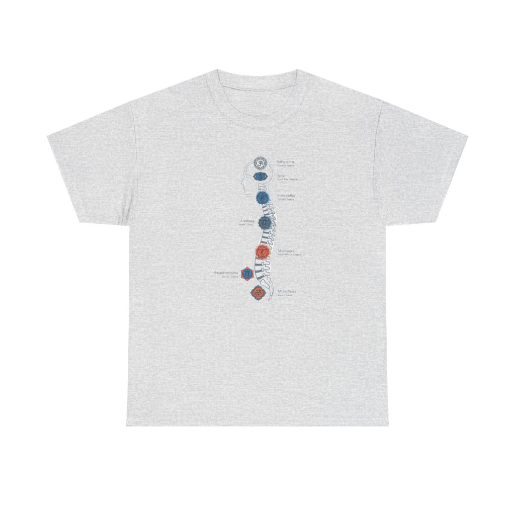 Subtle Body Chakra Spine Shirt - Energy  - Ash
