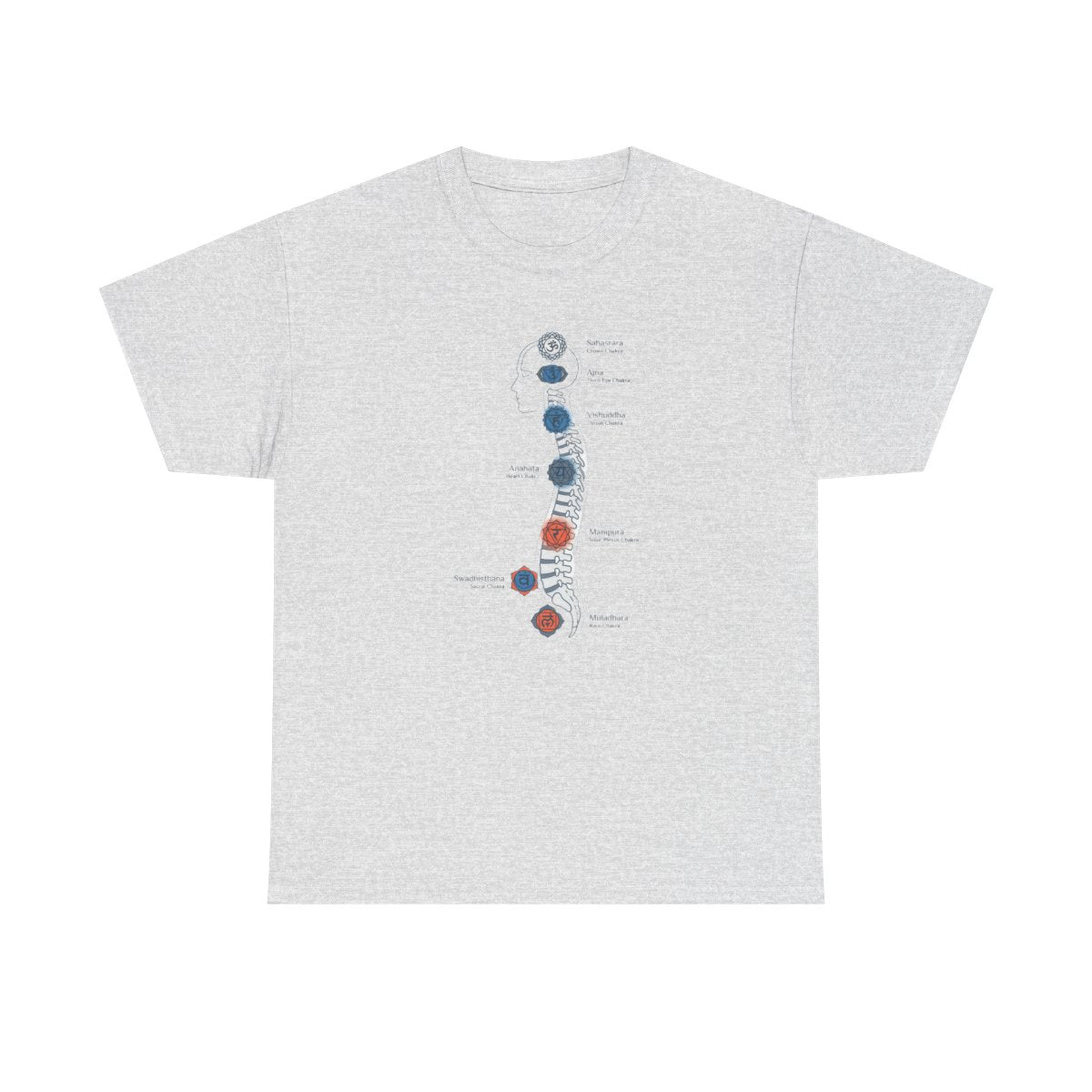 Subtle Body Chakra Spine Shirt - Energy  - Ash