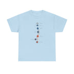 Subtle Body Chakra Spine Shirt - Energy  - Light Blue