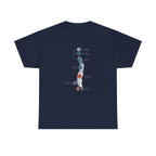 Subtle Body Chakra Spine Shirt - Energy  - Navy