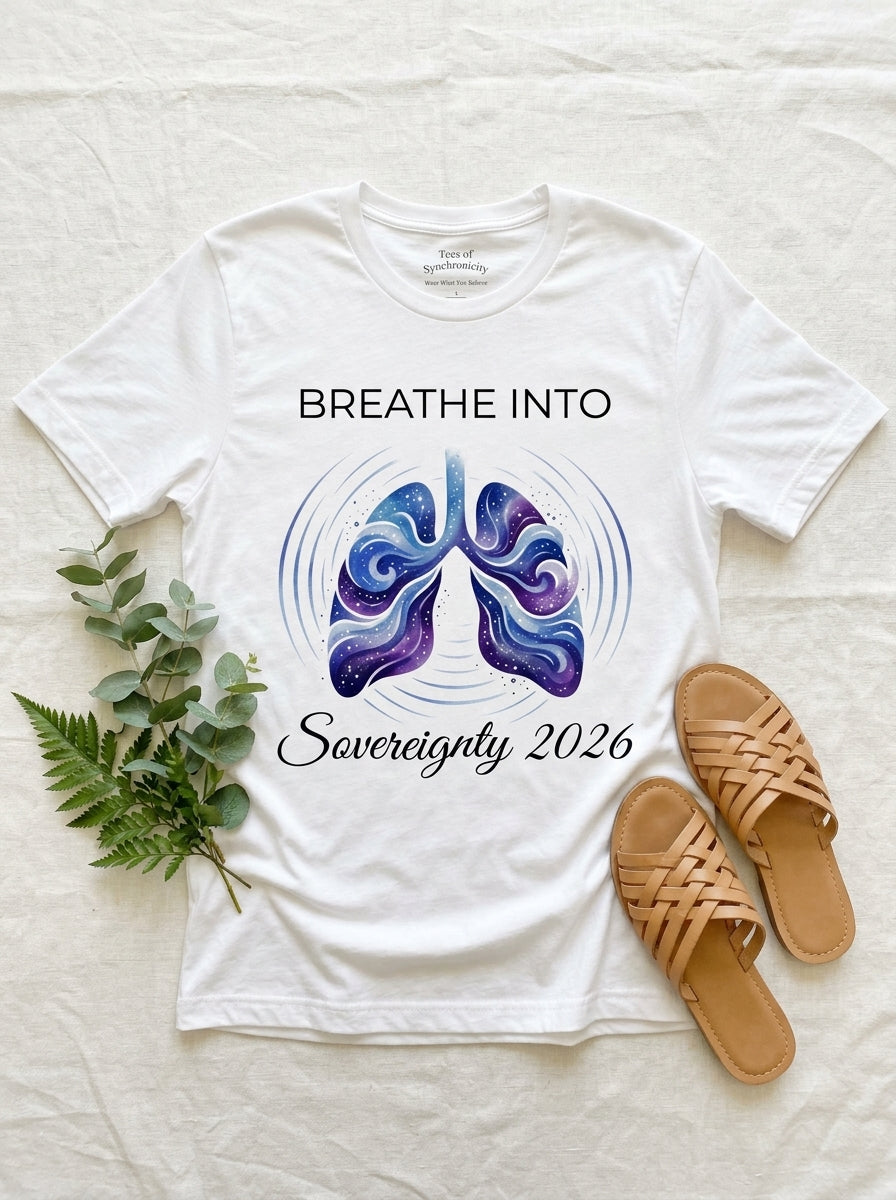 Breathe Into Sovereignty 2026 Shirt - Somatic Healing Breathwork T-Shirt