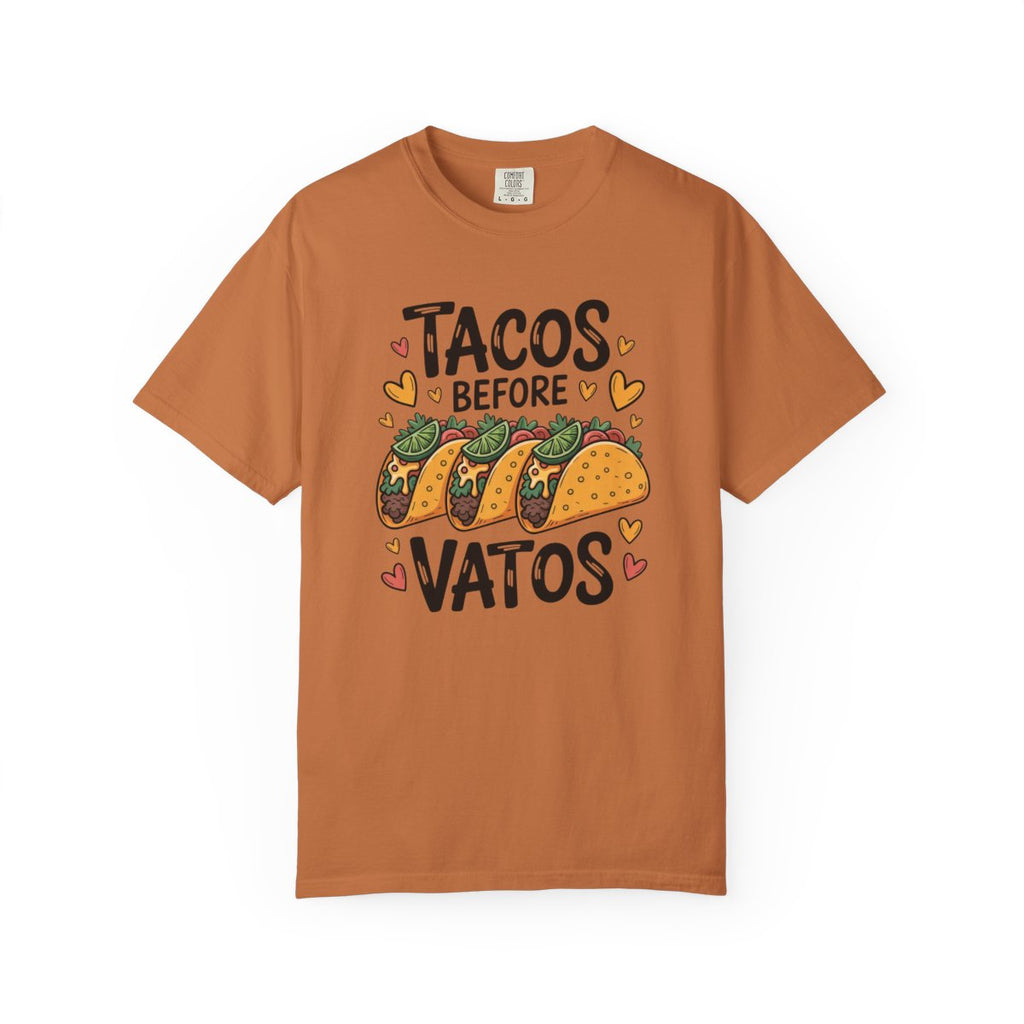 Tacos Before Vatos Shirt - Funny Mexican - Yam