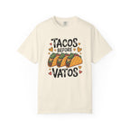 Tacos Before Vatos Shirt - Funny Mexican - Ivory