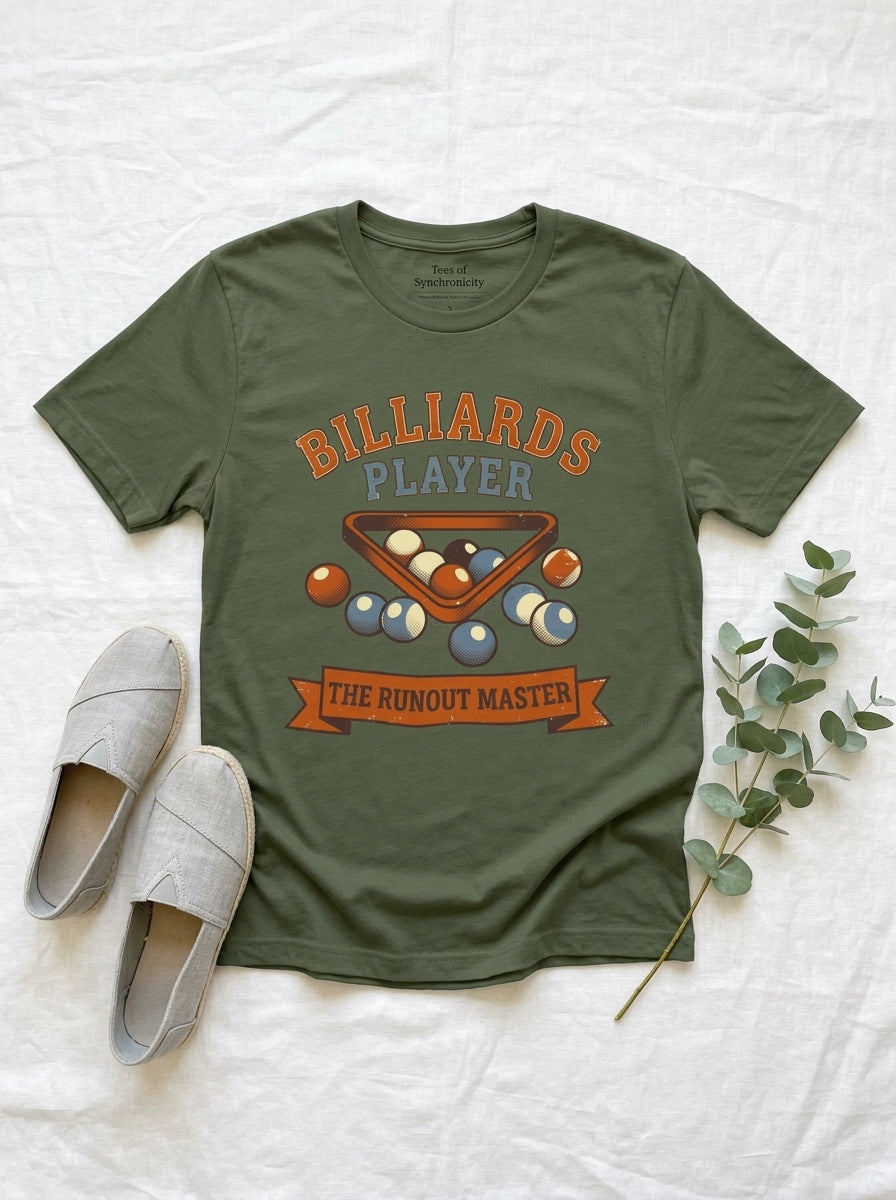 Billiards Player Since Shirt - Vintage Pool Hall Legacy Graphic Tee