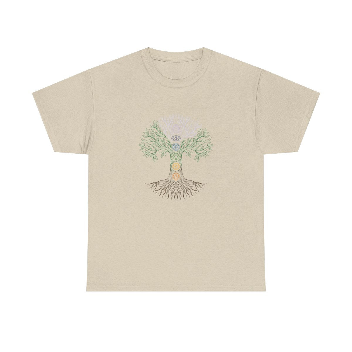 Tree of Life Chakra Shirt - Energy Body  - Sand