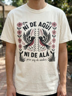 Ni De Aqui Ni De Alla Shirt - Mexican American Identity Pride Tee Gift