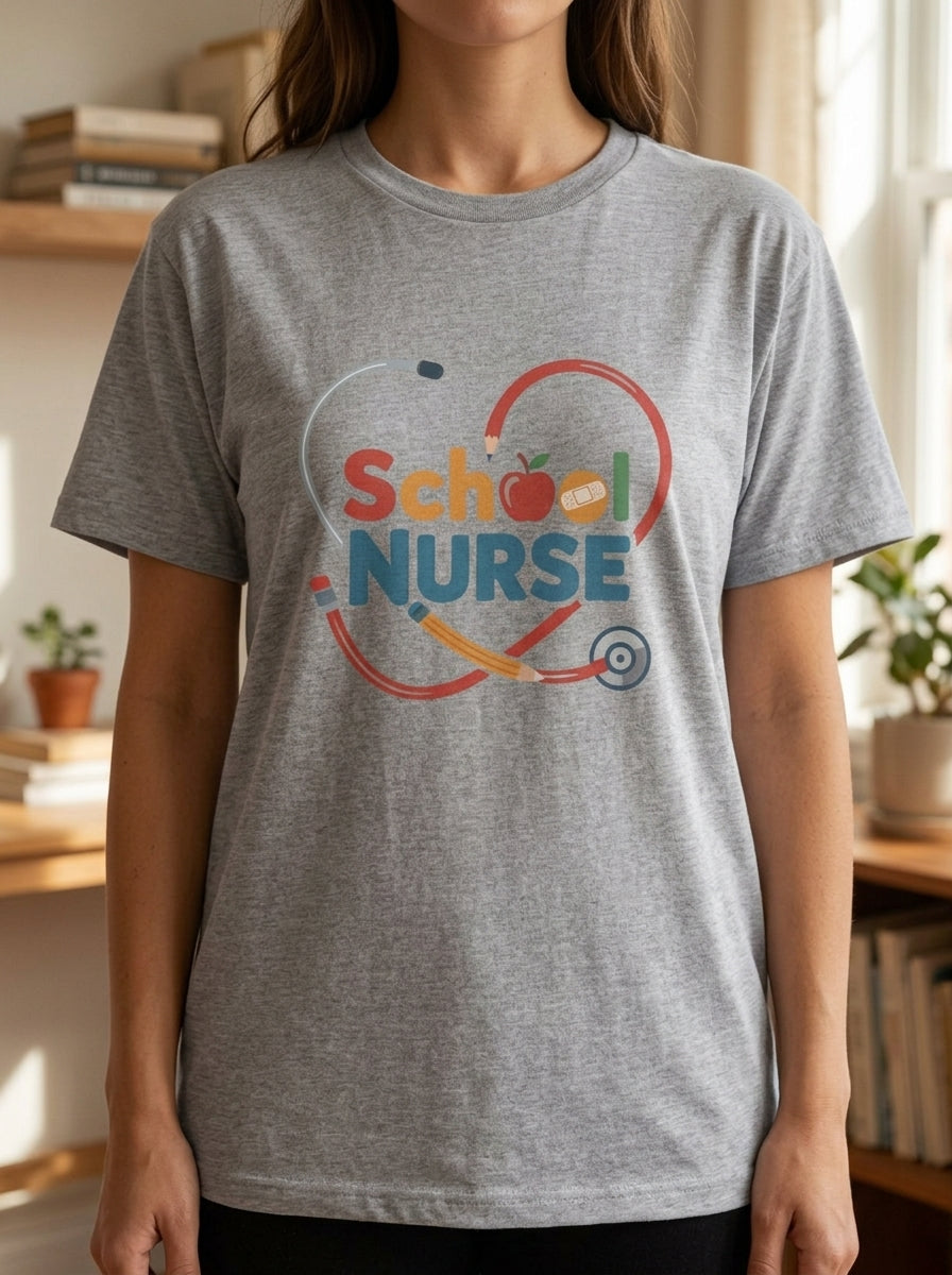 School Nurse Shirt, Pediatric School Nursing Gift, School RN Tee, Nurse Appreciation