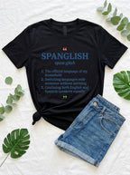 Fluent in Spanglish Dictionary Shirt - Funny Bilingual Latino Humor Tee