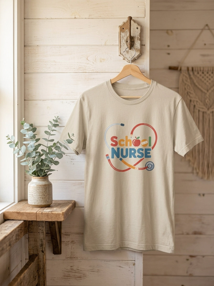 School Nurse Shirt, Pediatric School Nursing Gift, School RN Tee, Nurse Appreciation