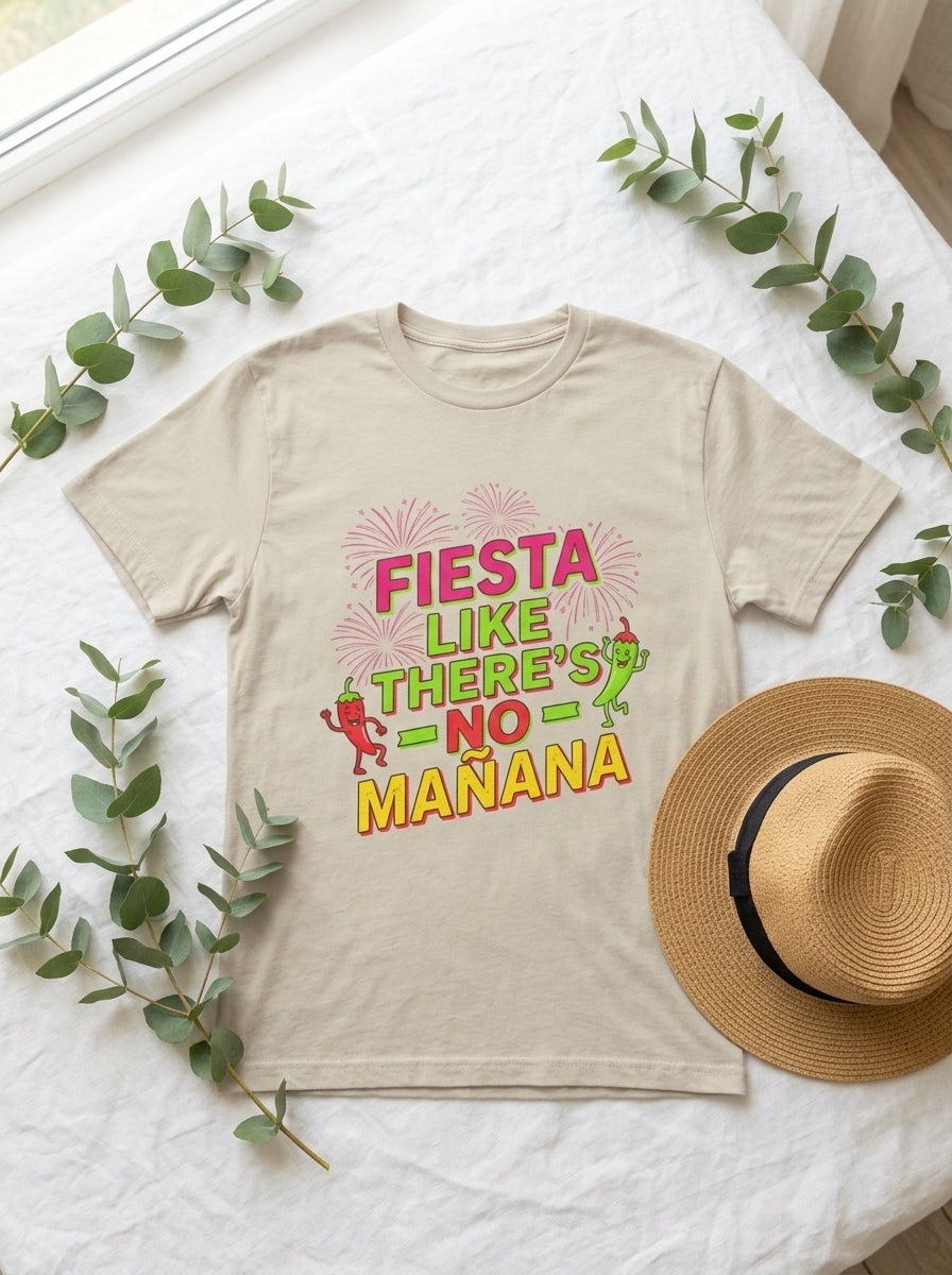 Fiesta Like No Mañana Shirt - Cinco de Mayo Party Celebration Tee