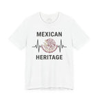 Mexican Heritage Heartbeat Shirt - Águila Eagle Pride Pulse Graphic Tee