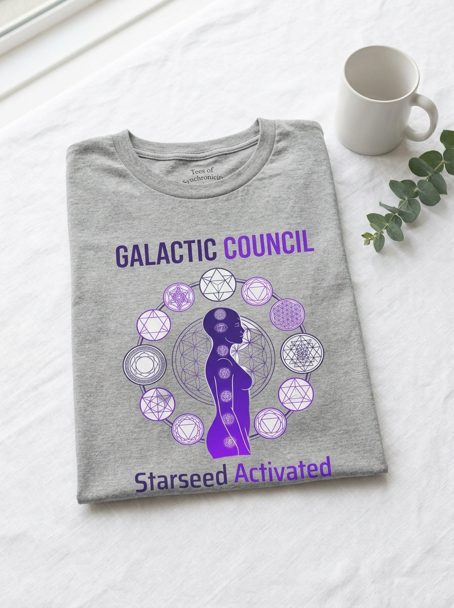 Galactic Council Starseed Activated Shirt - Cosmic Beings Awakening Tee