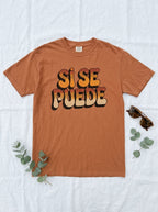 Sí Se Puede Shirt - Mexican Motivation Tee - Retro Empowerment Design