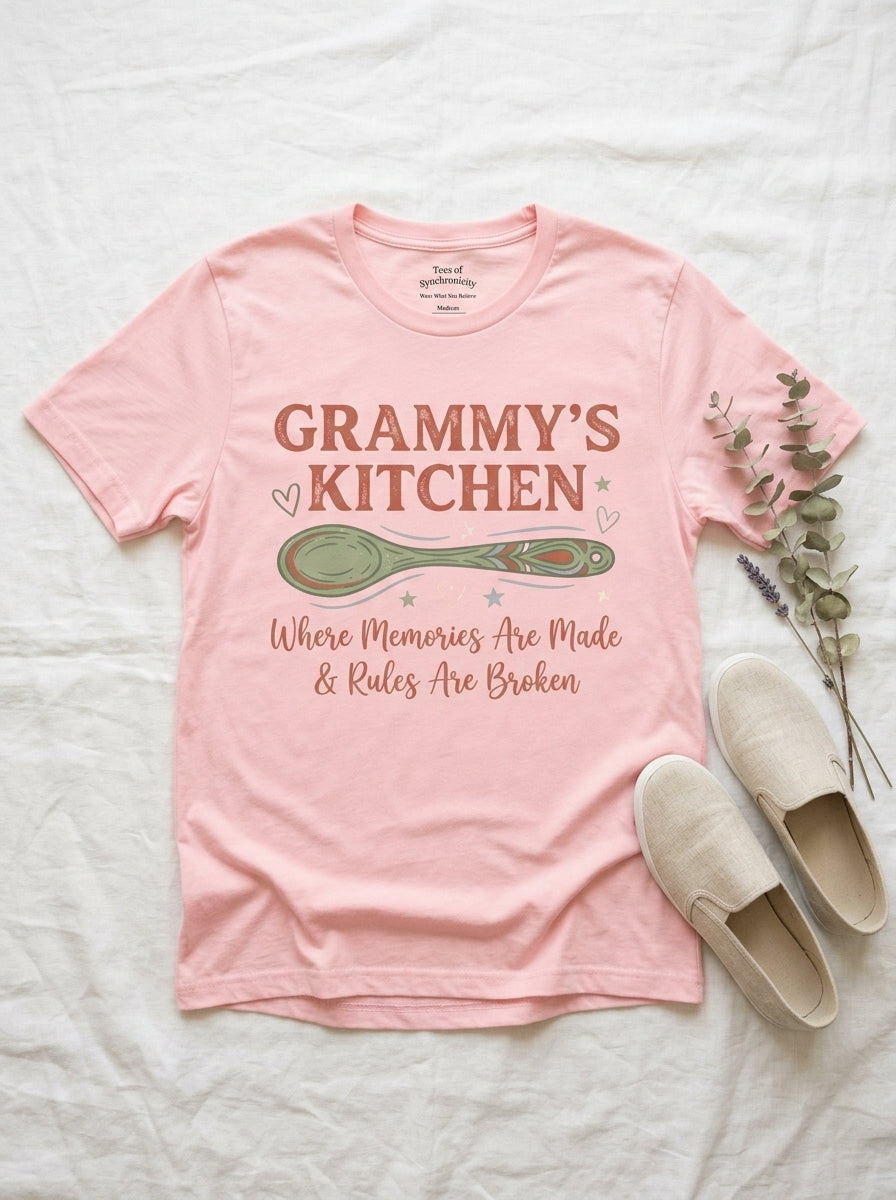 Grammy's Kitchen T-Shirt - Grandma Mother's Day Gift Rules Broken