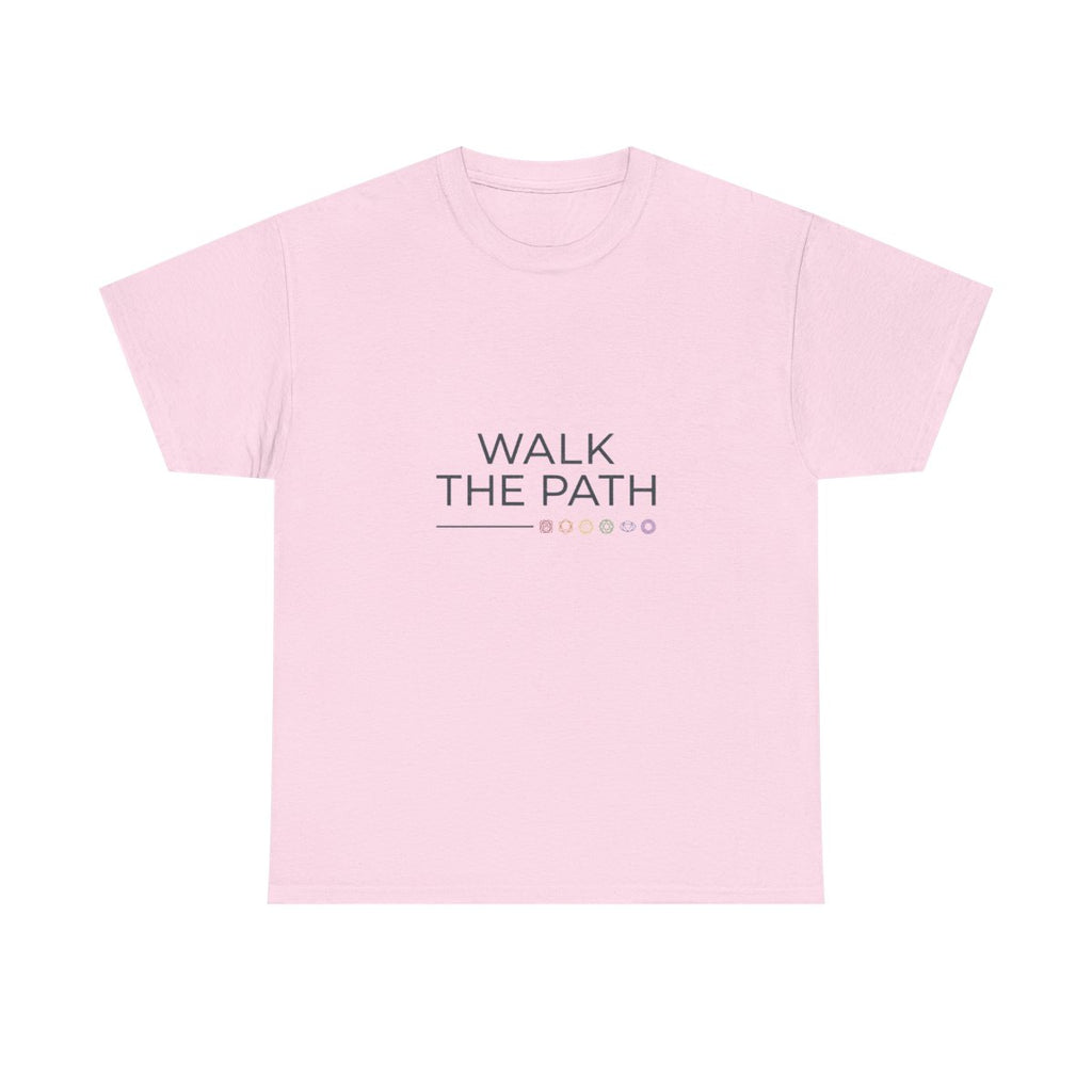 Walk The Path Chakra Shirt - Spiritual J - Light Pink