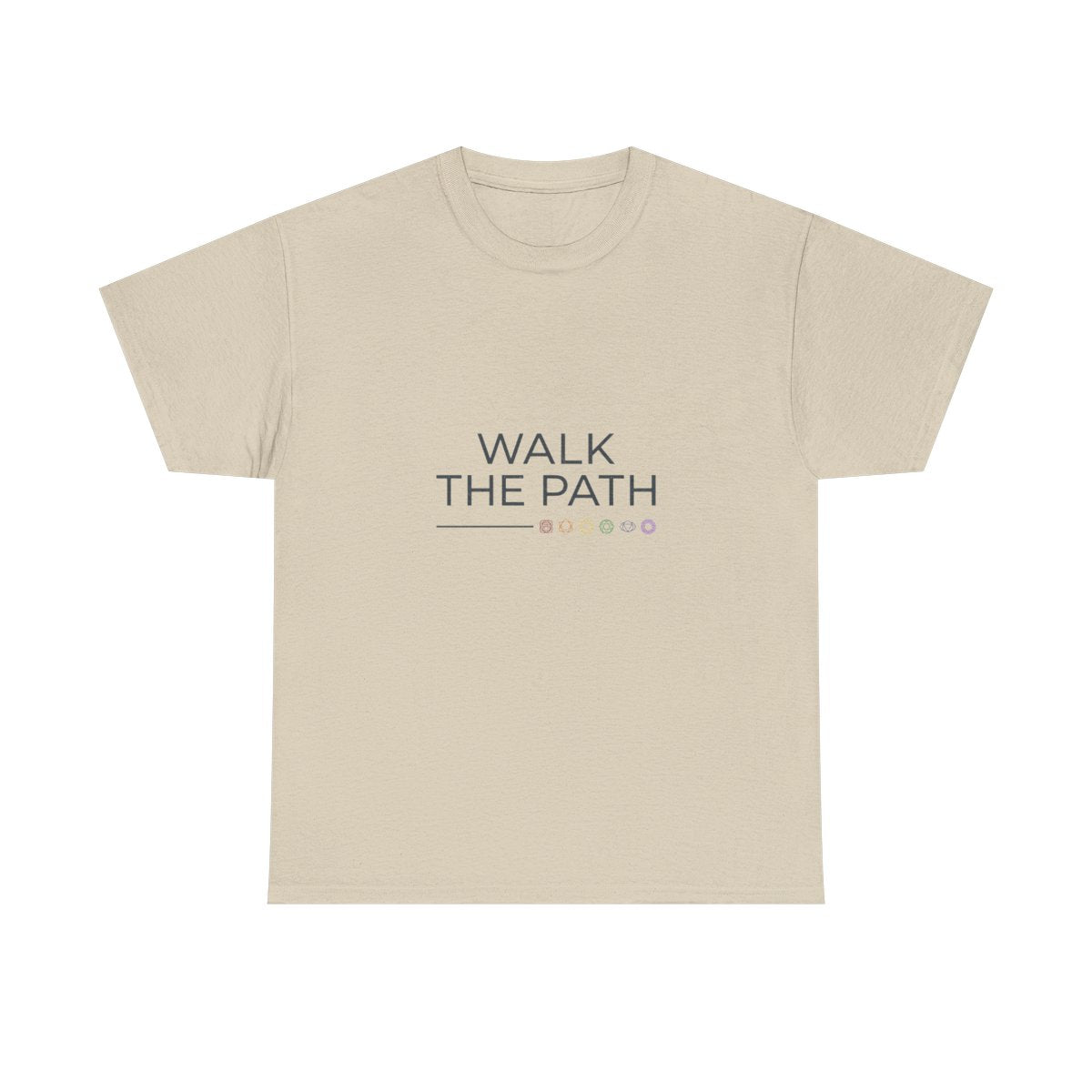 Walk The Path Chakra Shirt - Spiritual J - Sand
