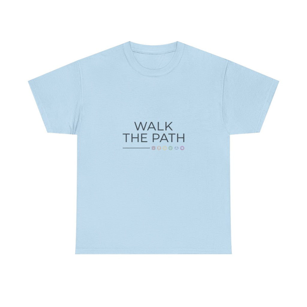 Walk The Path Chakra Shirt - Spiritual J - Light Blue
