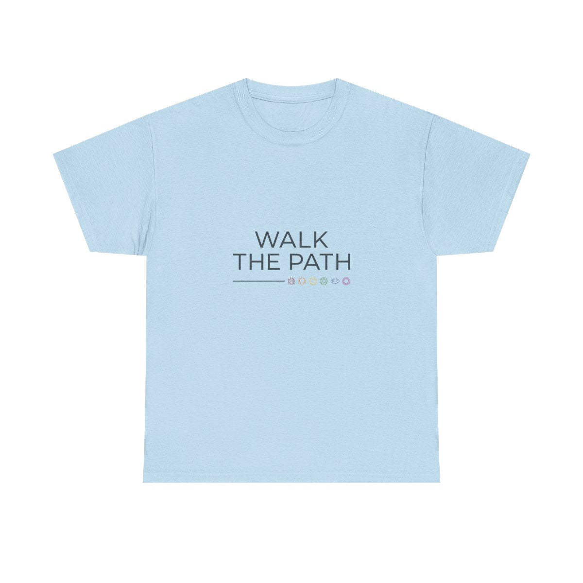 Walk The Path Chakra Shirt - Spiritual J - Light Blue