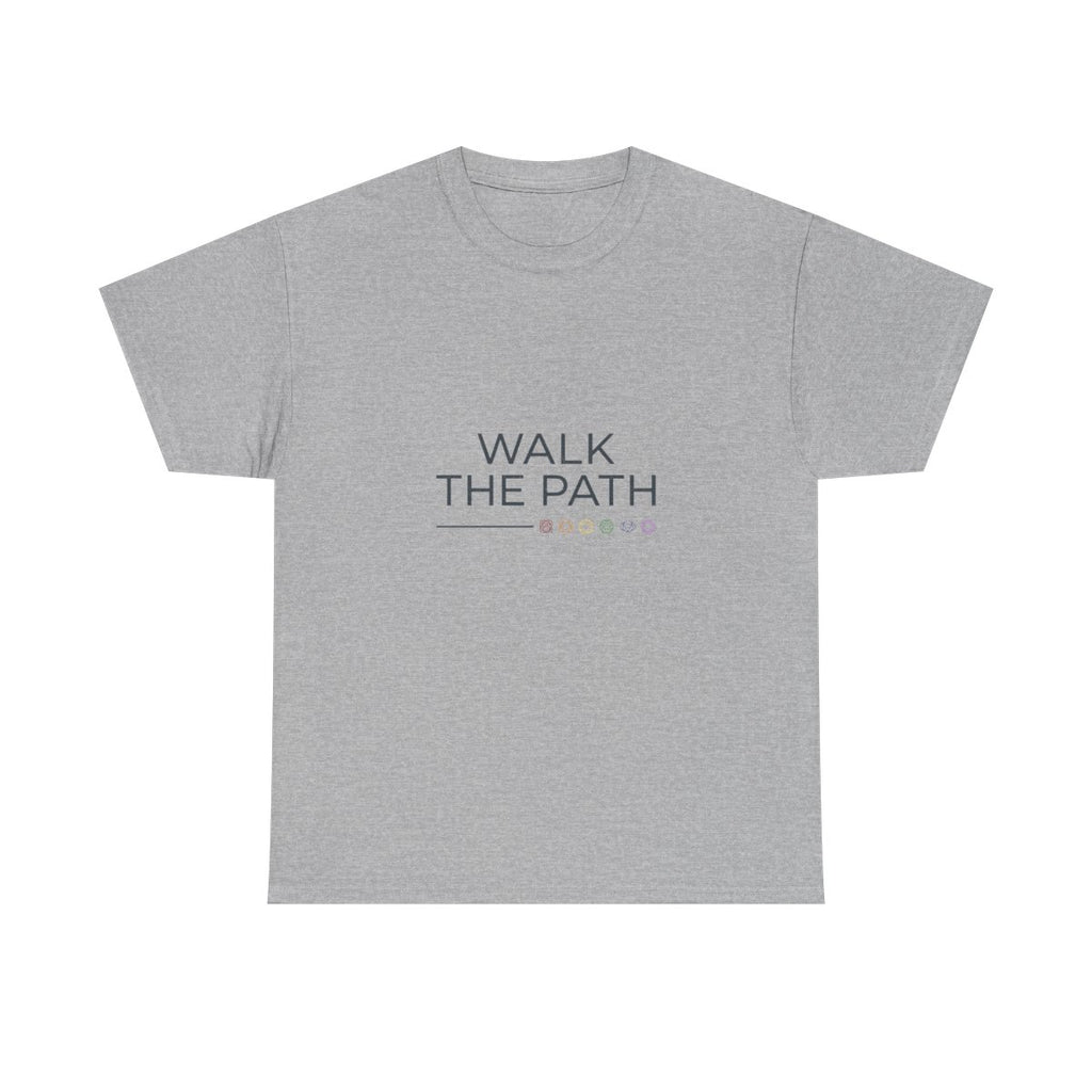 Walk The Path Chakra Shirt - Spiritual J - Sport Grey