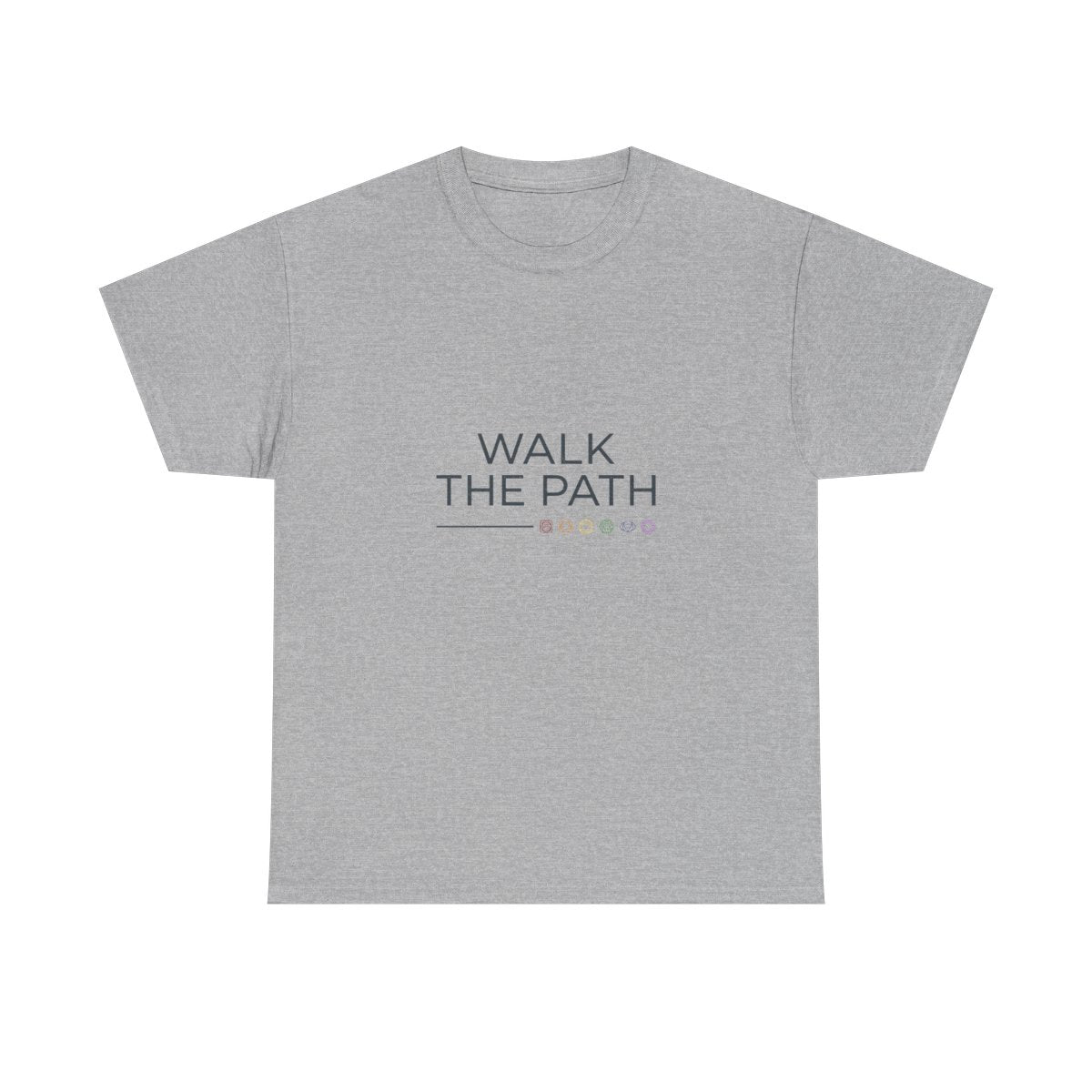 Walk The Path Chakra Shirt - Spiritual J - Sport Grey