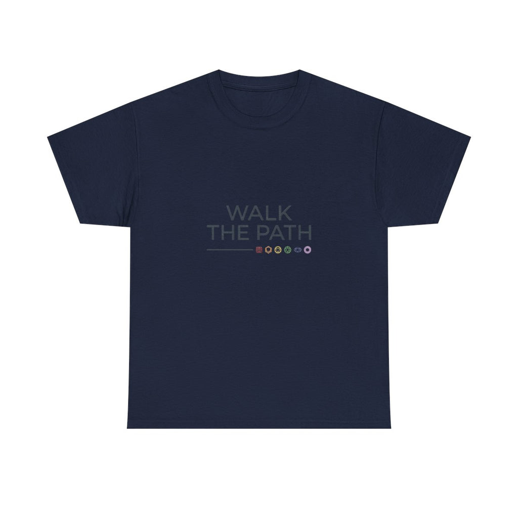 Walk The Path Chakra Shirt - Spiritual J - Navy