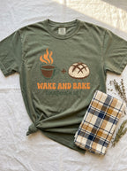 Wake and Bake Sourdough Shirt - Funny Bread Baker Coffee T-Shirt